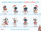 AI Family Glass Christmas Decoration