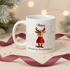 Family Reindeer Christmas Mug