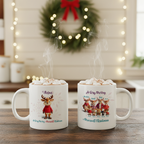 Family Reindeer Christmas Mug
