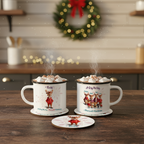 Family Reindeer Christmas Mug