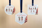 AI Family Glass Christmas Decoration