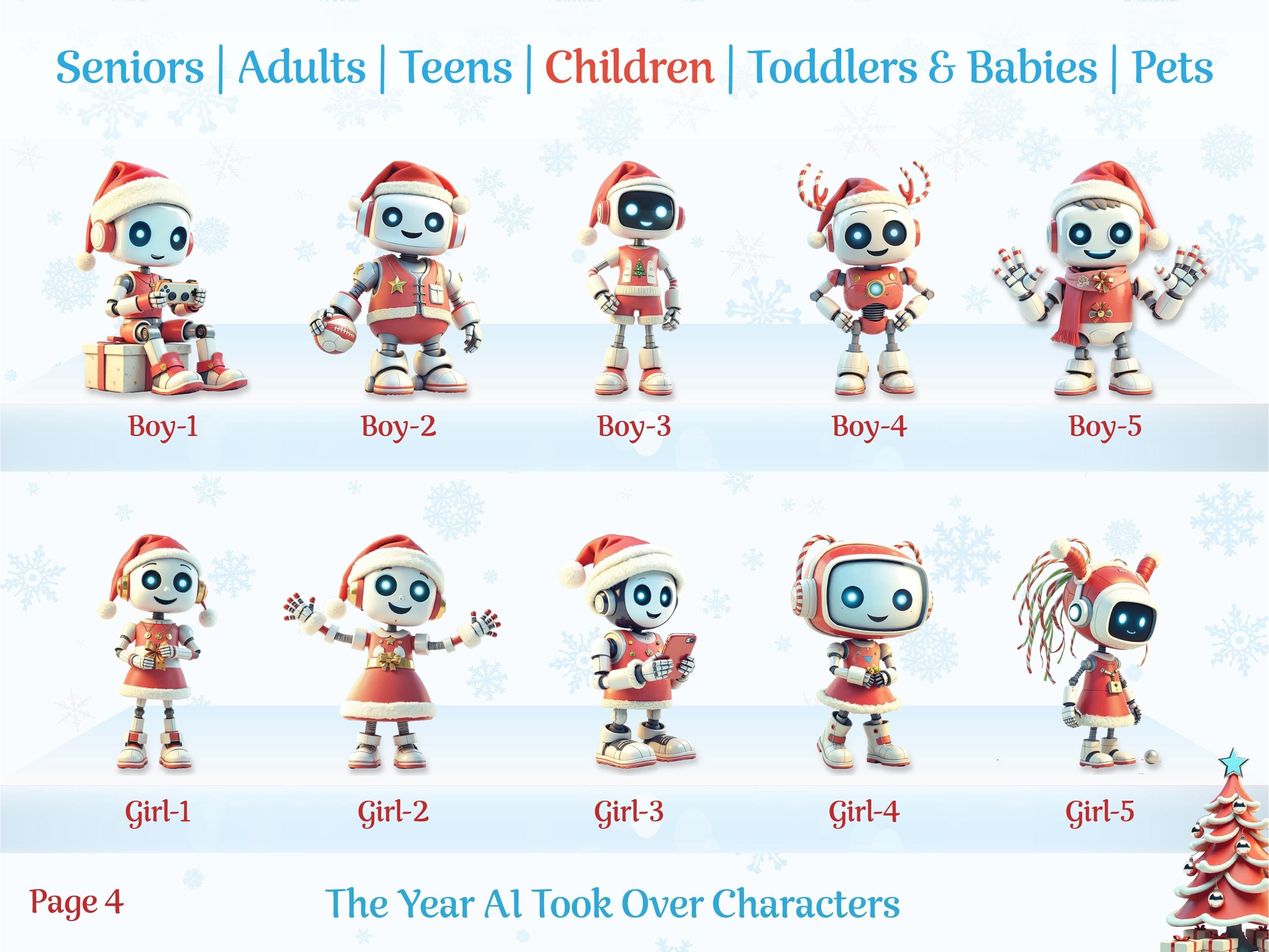 Personalised AI Family Christmas Mug