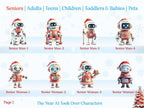AI Family Glass Christmas Decoration
