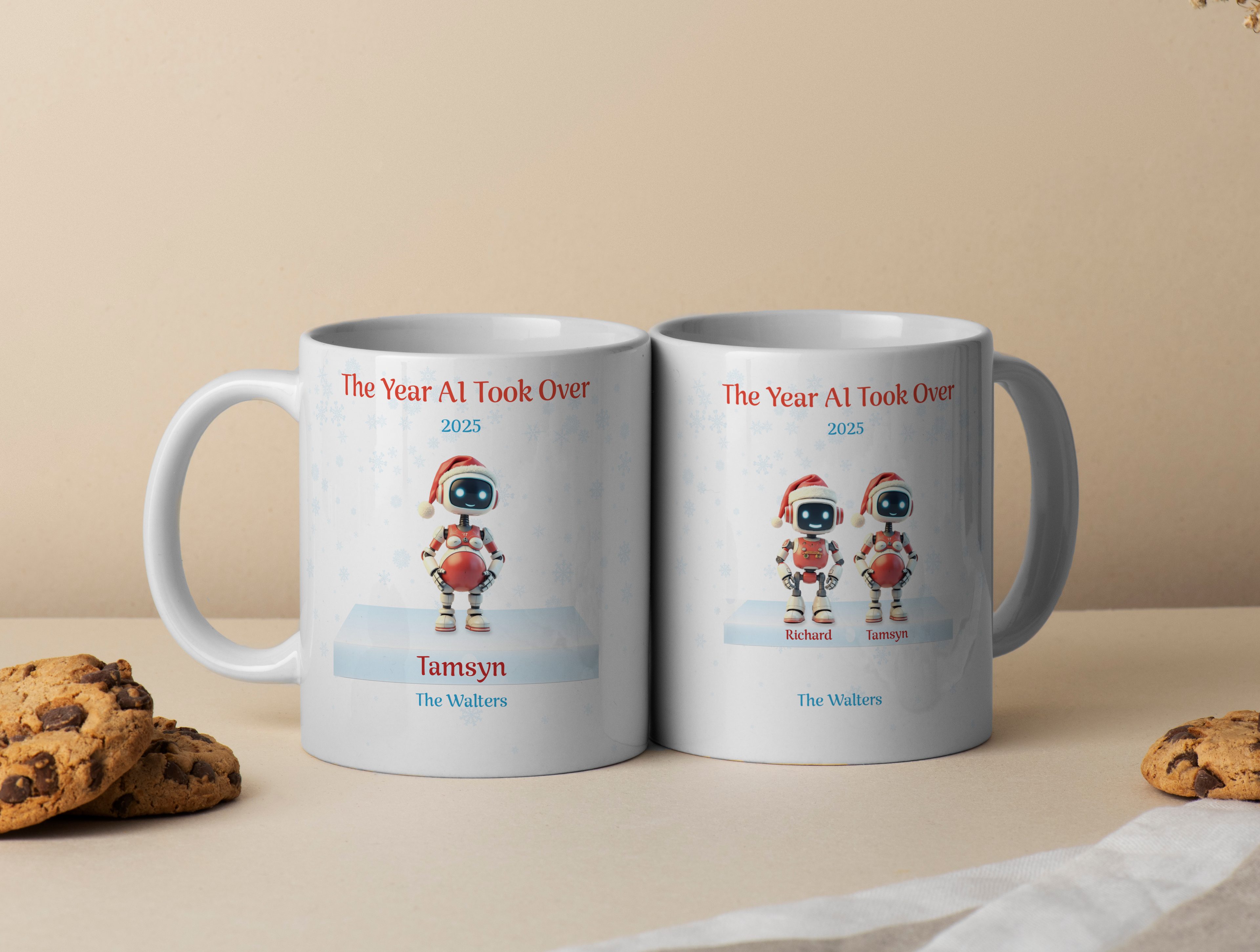 Personalised AI Family Christmas Mug