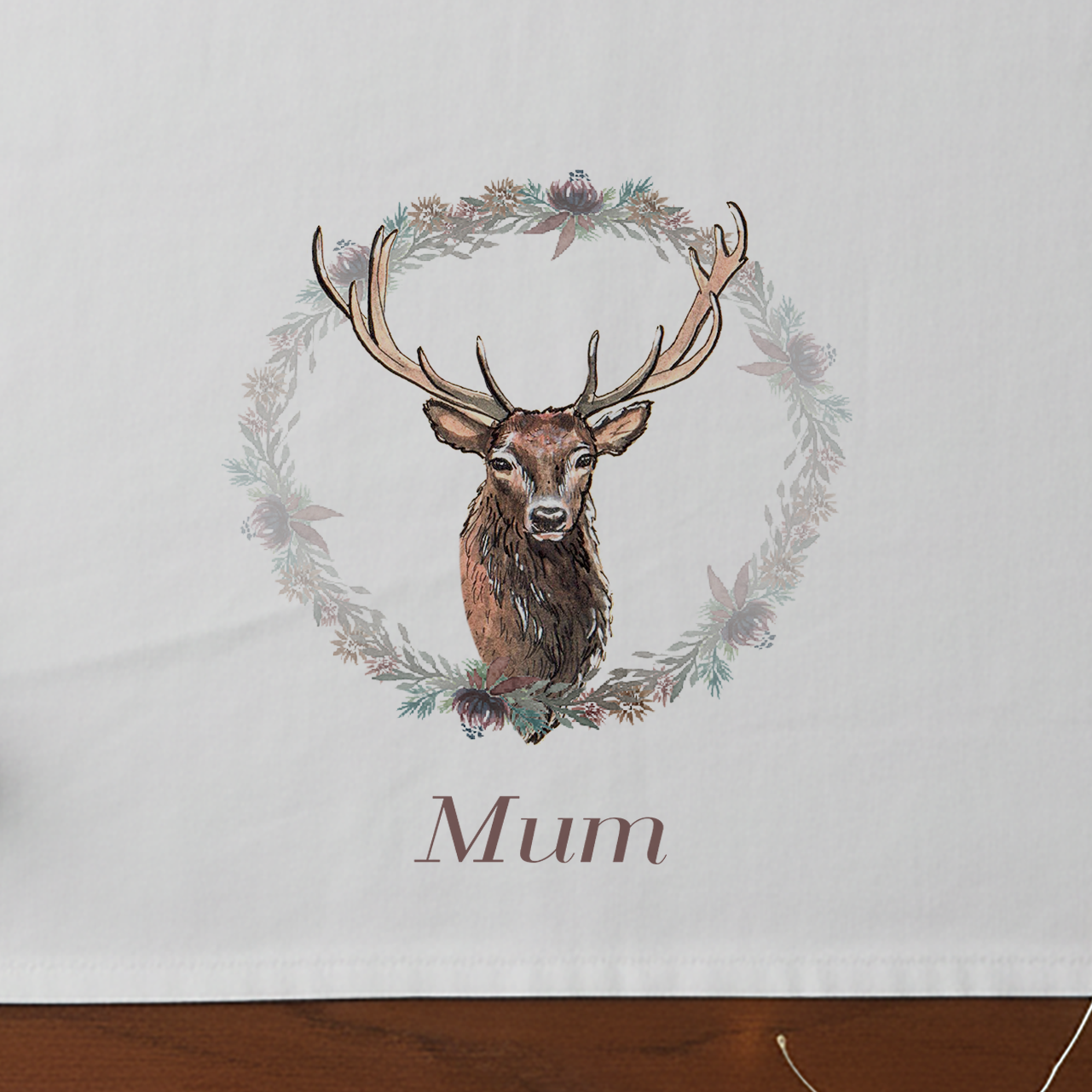 Stag Christmas Napkins – 50cm Spun Polyester