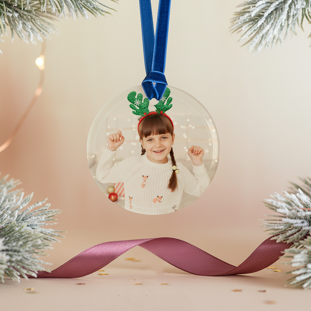 Round Glass Christmas Decoration