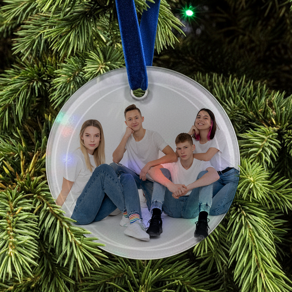 Round Glass Christmas Decoration