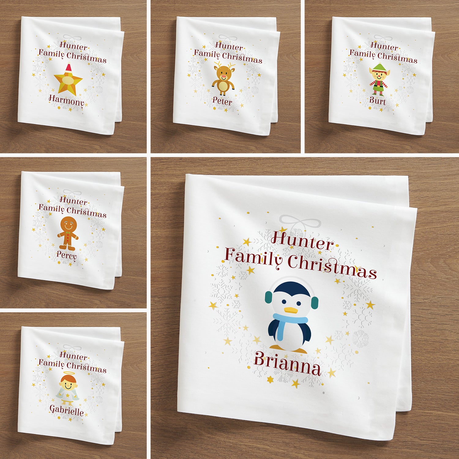 Classic Christmas Character Napkins