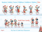 AI Family Glass Christmas Decoration