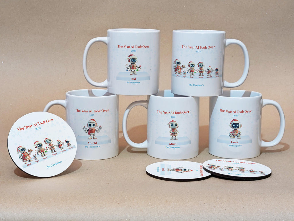 Personalised AI Family Christmas Mug